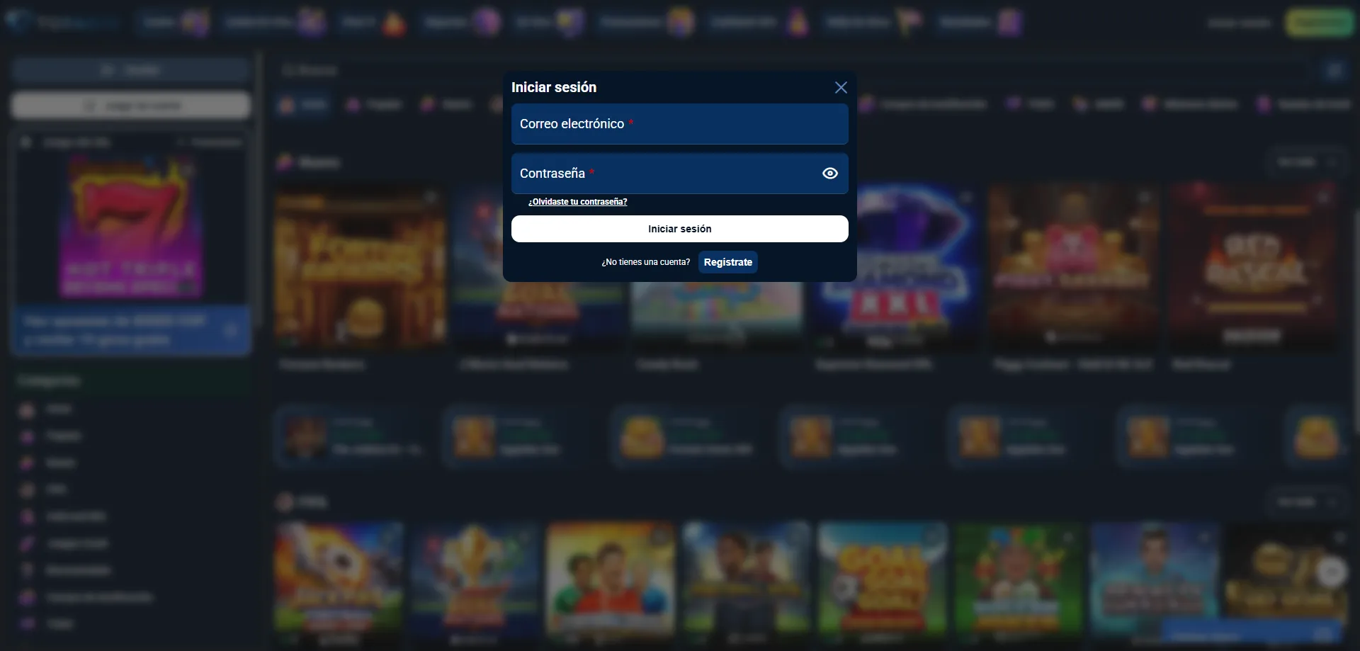 Inicio de sesión en Topacio Casino acceso seguro a tu cuenta